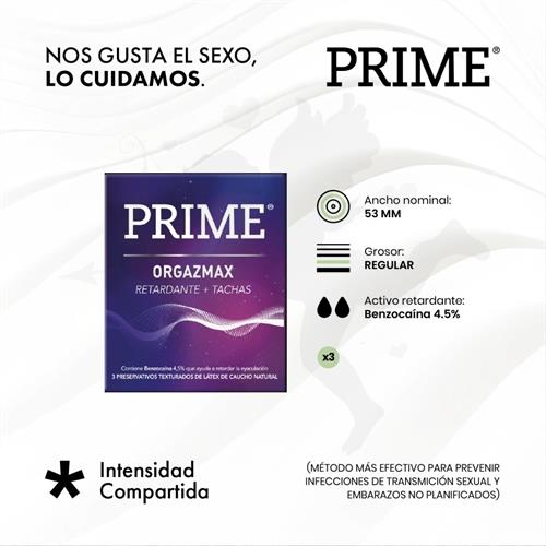 Preservativo prime Orgazmax